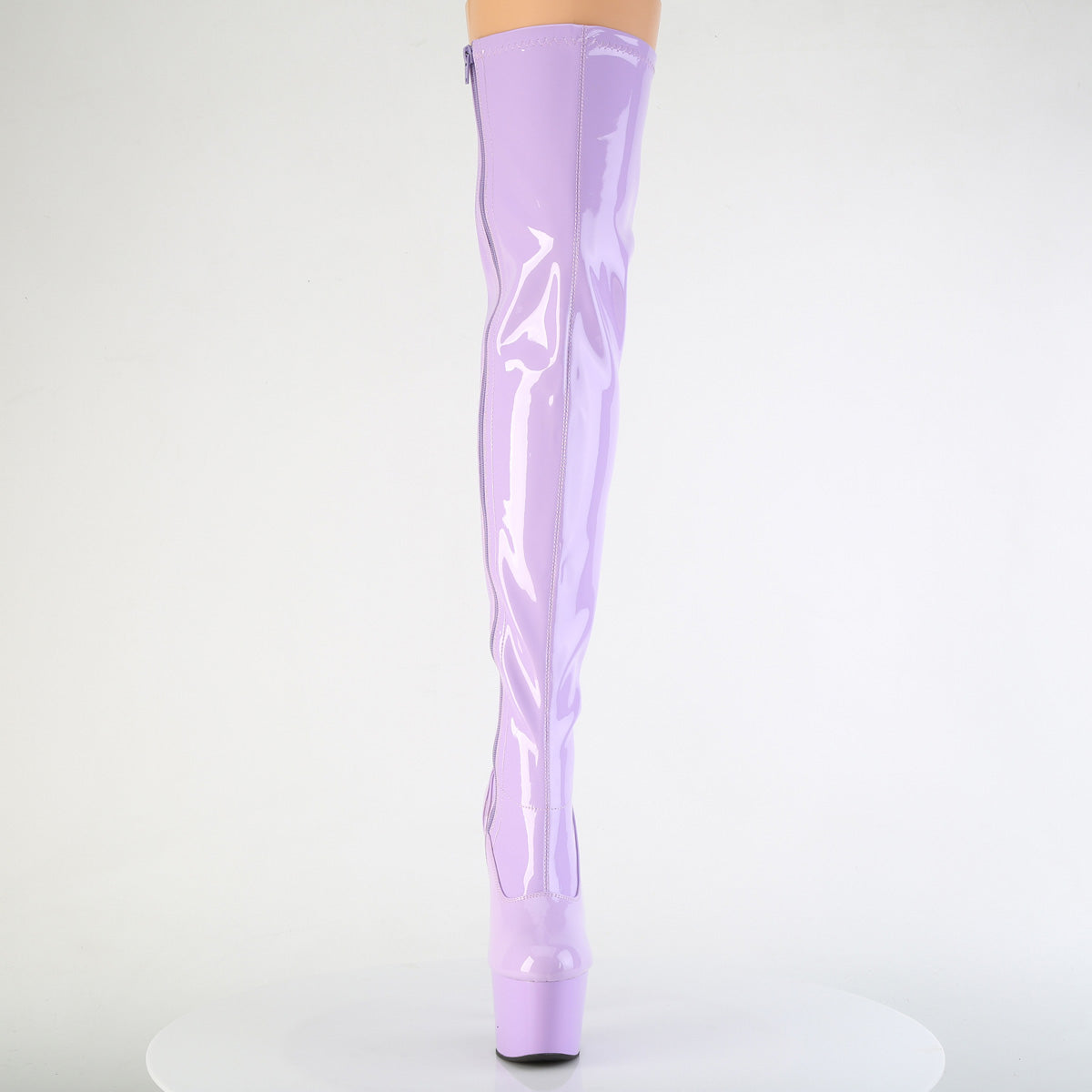 ADORE-3000 7" Heel, 2 3/4" PF Stretch Thigh Boot, Side Zip