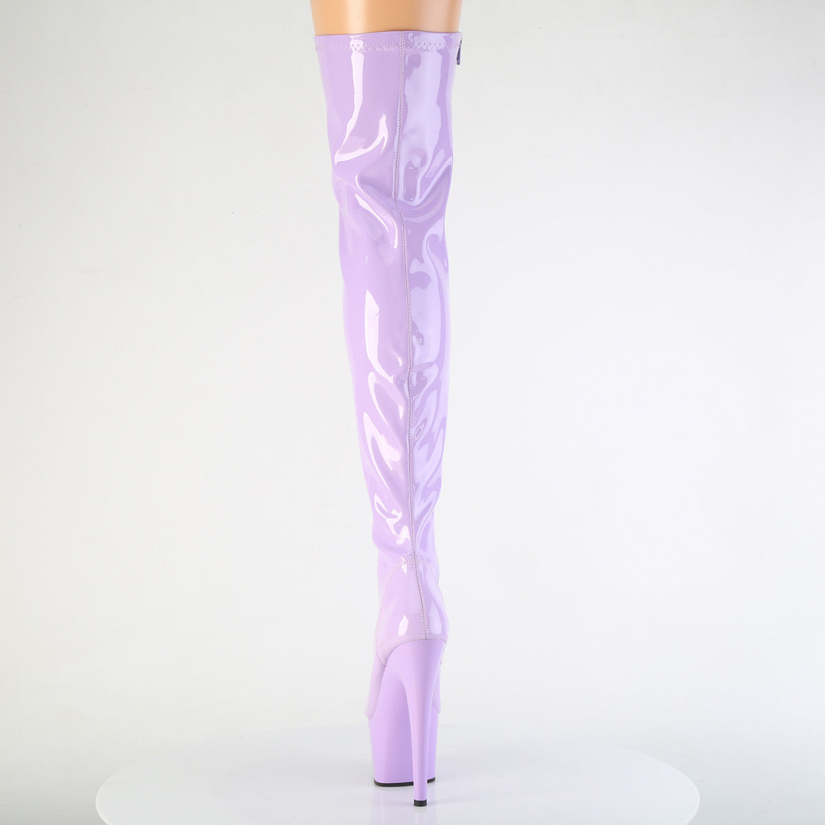 ADORE-3000 7" Heel, 2 3/4" PF Stretch Thigh Boot, Side Zip
