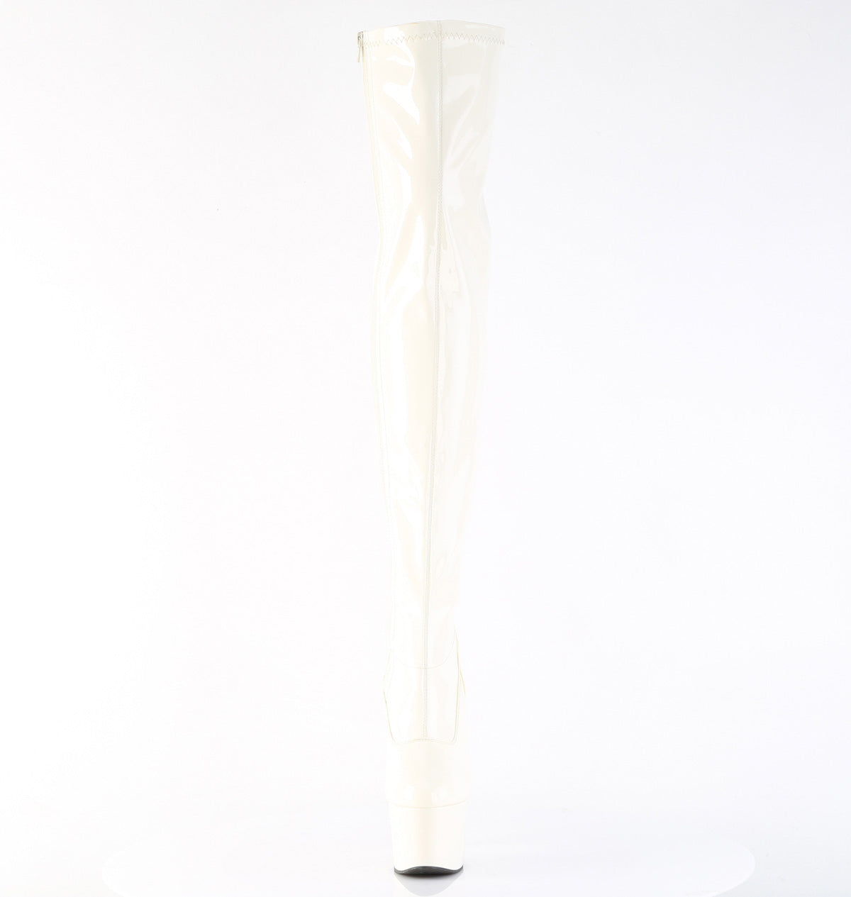 ADORE-3000 7" Heel, 2 3/4" PF Stretch Thigh Boot, Side Zip