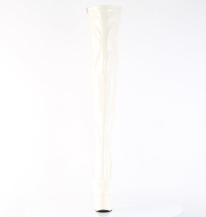 ADORE-3000 7" Heel, 2 3/4" PF Stretch Thigh Boot, Side Zip