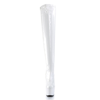 ADORE-3000 7" Heel, 2 3/4" PF Stretch Thigh Boot, Side Zip