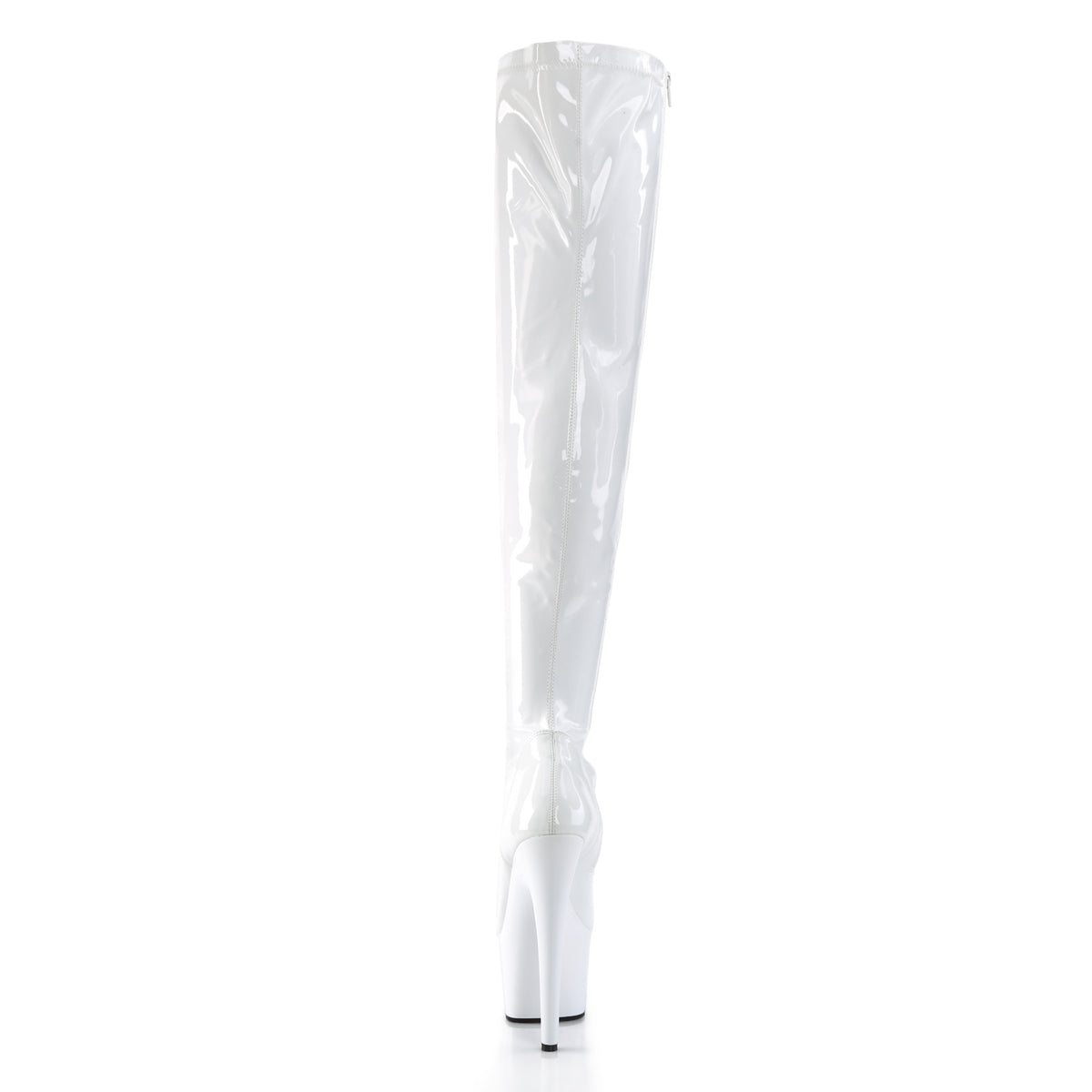 ADORE-3000 7" Heel, 2 3/4" PF Stretch Thigh Boot, Side Zip