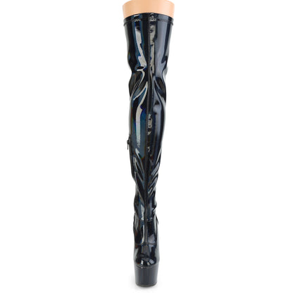 ADORE-3000HWR 7" Heel, 2 3/4" PF Stretch Thigh Boot, Side Zip