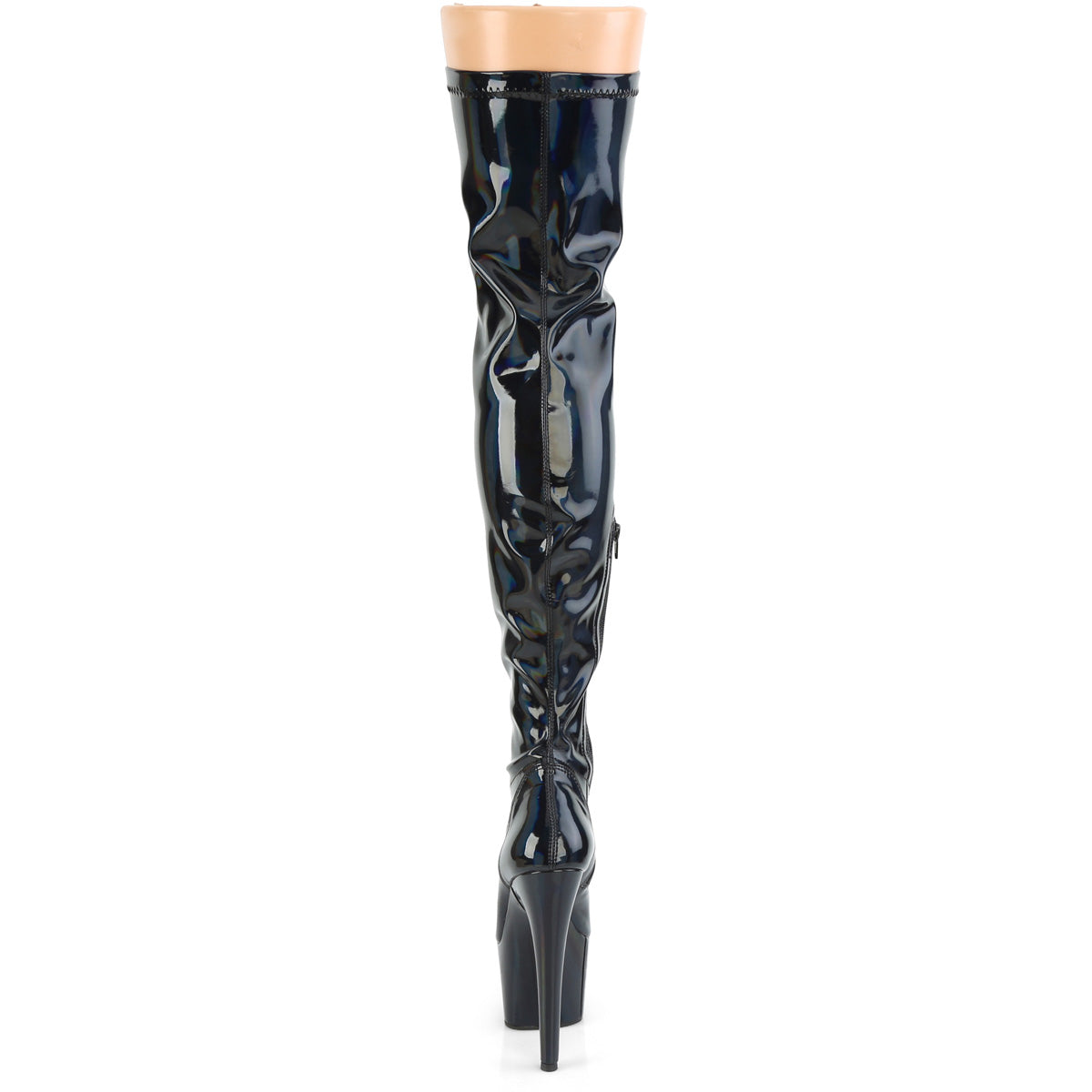 ADORE-3000HWR 7" Heel, 2 3/4" PF Stretch Thigh Boot, Side Zip