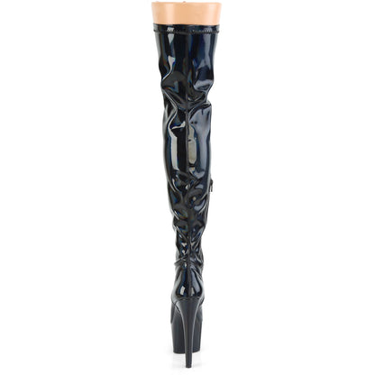 ADORE-3000HWR 7" Heel, 2 3/4" PF Stretch Thigh Boot, Side Zip