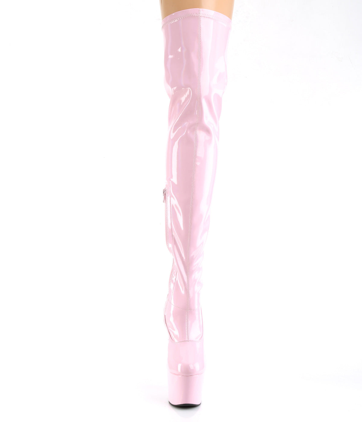 ADORE-3000HWR 7" Heel, 2 3/4" PF Stretch Thigh Boot, Side Zip