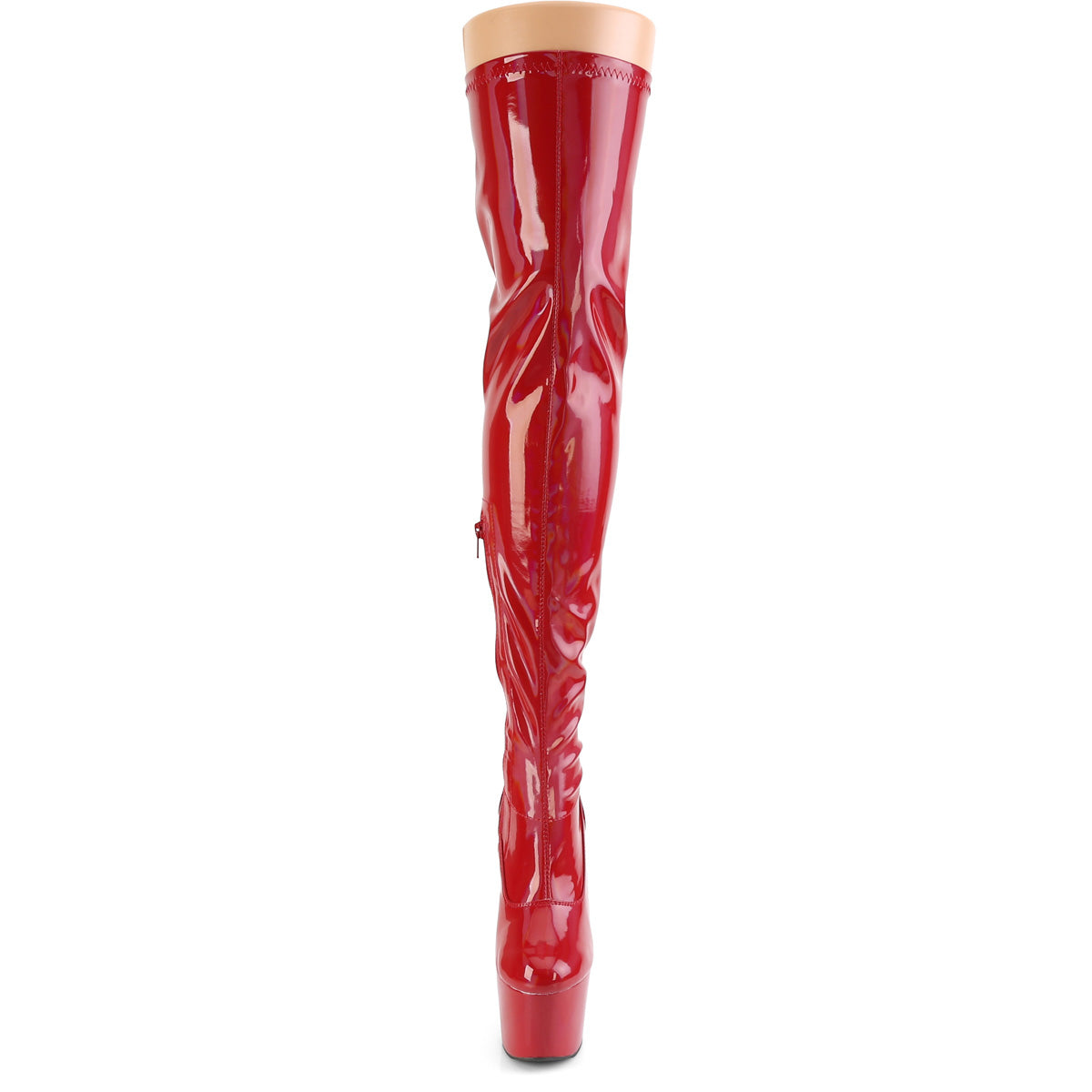ADORE-3000HWR 7" Heel, 2 3/4" PF Stretch Thigh Boot, Side Zip