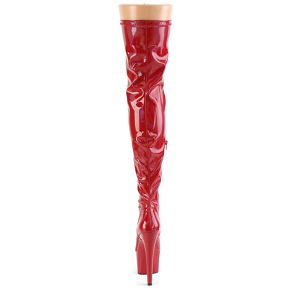 ADORE-3000HWR 7" Heel, 2 3/4" PF Stretch Thigh Boot, Side Zip