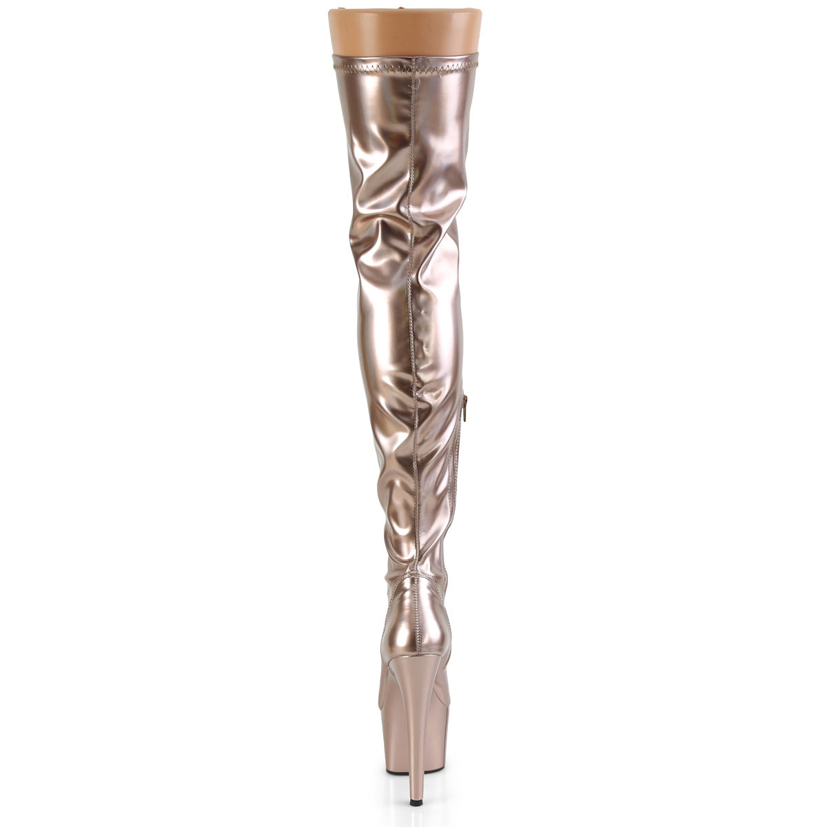 ADORE-3000HWR 7" Heel, 2 3/4" PF Stretch Thigh Boot, Side Zip