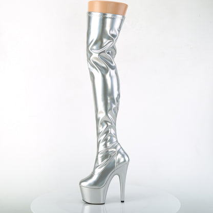ADORE-3000HWR 7" Heel, 2 3/4" PF Stretch Thigh Boot, Side Zip