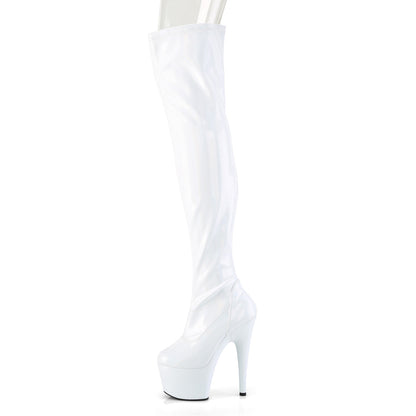 ADORE-3000HWR 7" Heel, 2 3/4" PF Stretch Thigh Boot, Side Zip