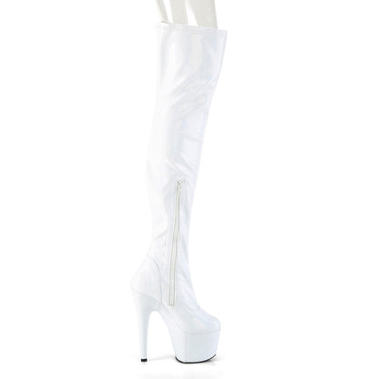 ADORE-3000HWR 7" Heel, 2 3/4" PF Stretch Thigh Boot, Side Zip