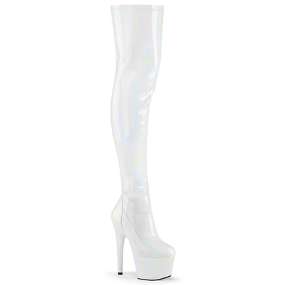 ADORE-3000HWR 7" Heel, 2 3/4" PF Stretch Thigh Boot, Side Zip