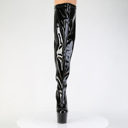 ADORE-3000WCF 7" Heel, 2 3/4" PF Wide Calf Stretch Thigh Boot, Side Zip
