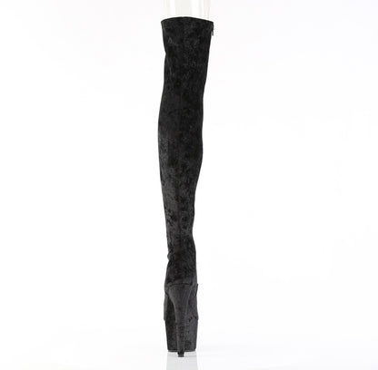ADORE-3000WR 7" Heel, 2 3/4" PF Stretch Thigh Boot, Side Zip