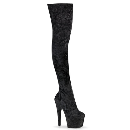ADORE-3000WR 7" Heel, 2 3/4" PF Stretch Thigh Boot, Side Zip