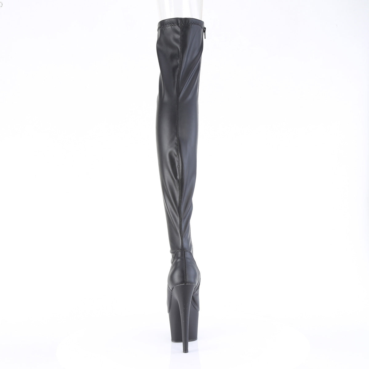 ADORE-3011 7" Heel, 2 3/4" PF Peep Toe Thigh High Boot, Side Zip
