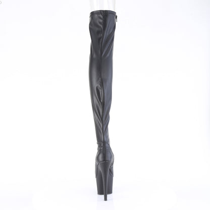 ADORE-3011 7" Heel, 2 3/4" PF Peep Toe Thigh High Boot, Side Zip