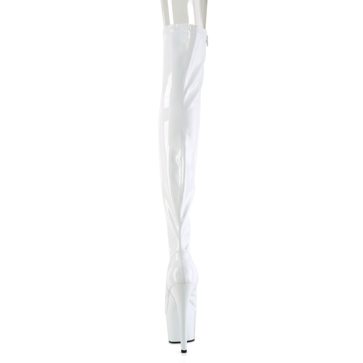 ADORE-3011HWR 7" Heel, 2 3/4" PF Peep Toe Thigh High Boot, Side Zip