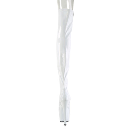 ADORE-3011HWR 7" Heel, 2 3/4" PF Peep Toe Thigh High Boot, Side Zip