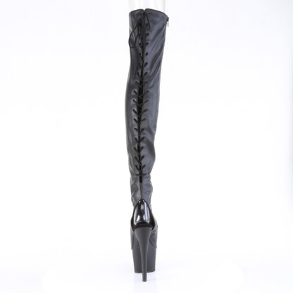 ADORE-3017 7" Heel, 2 3/4" PF Open Heel/Toe Thigh High Boot, Side Zip