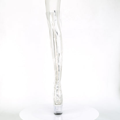 ADORE-3021 *7" Heel, 2 3/4" PF Open Toe Thigh High Boot, Back Zip