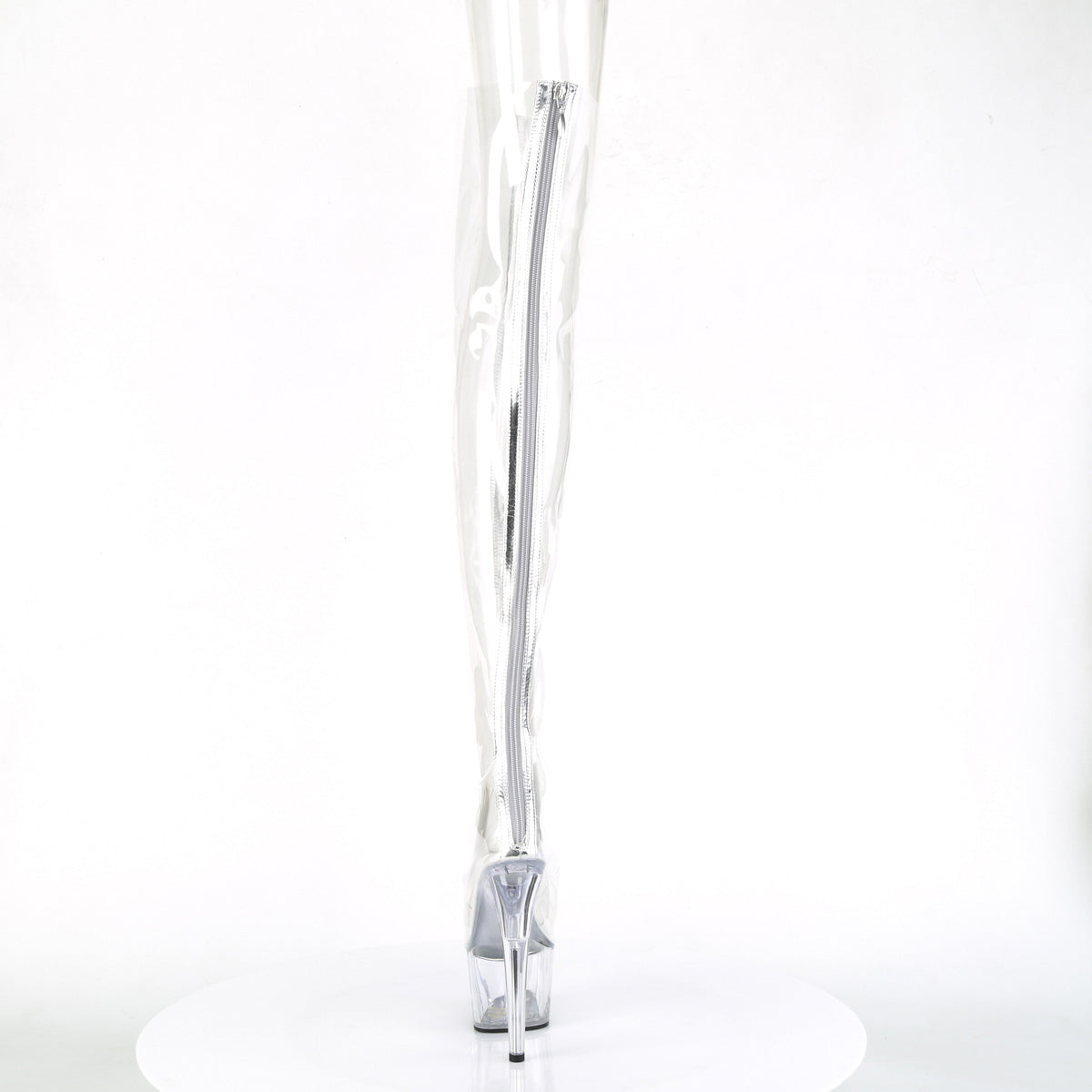ADORE-3021 *7" Heel, 2 3/4" PF Open Toe Thigh High Boot, Back Zip