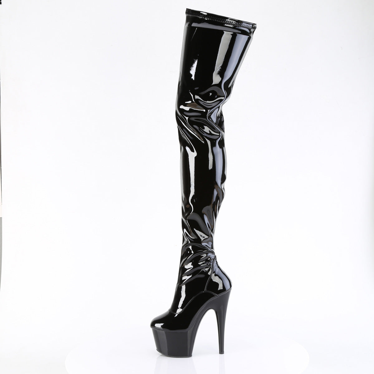 ADORE-4000 7" Heel, 2 3/4" PF Stretch Crotch Boot, Side Zip