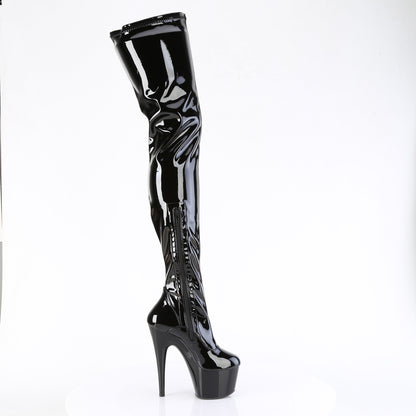 ADORE-4000 7" Heel, 2 3/4" PF Stretch Crotch Boot, Side Zip