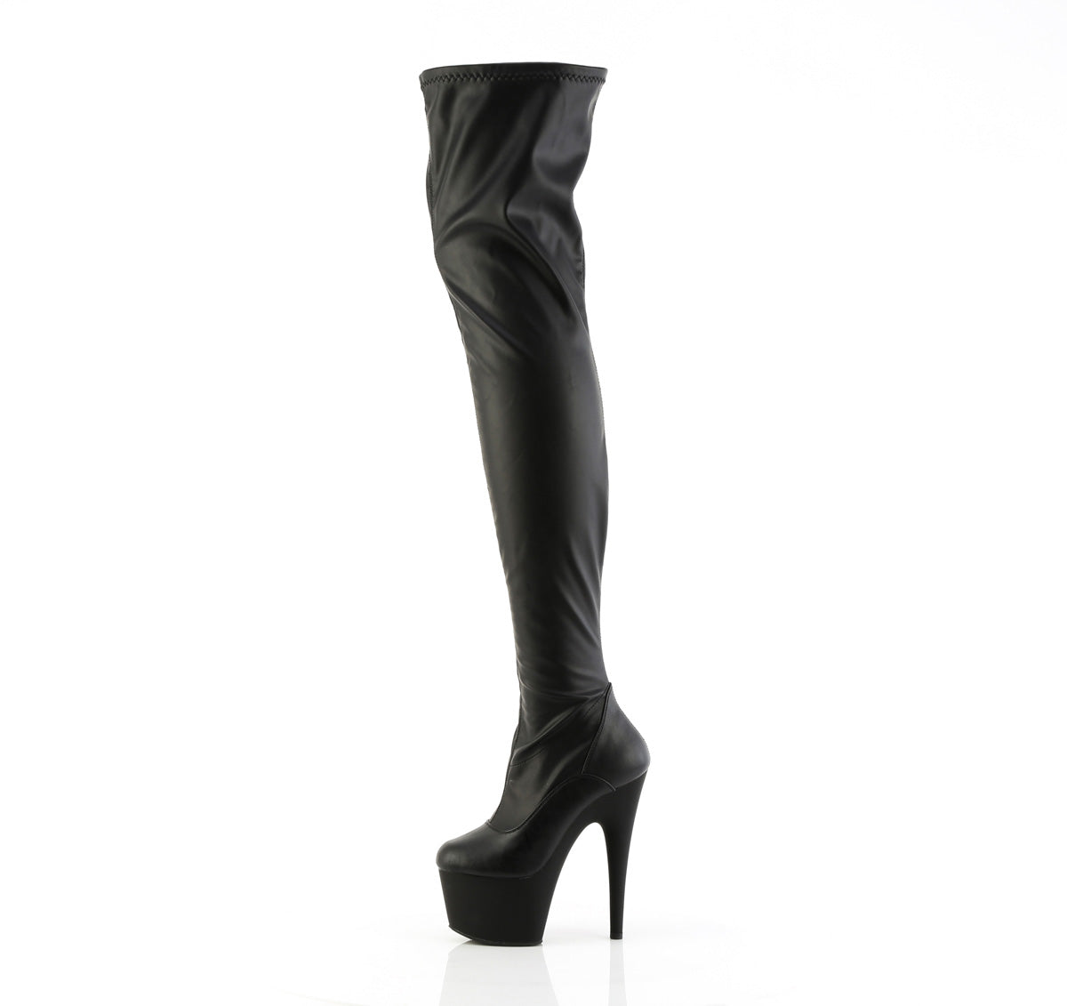 ADORE-4000 7" Heel, 2 3/4" PF Stretch Crotch Boot, Side Zip