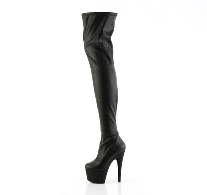 ADORE-4000 7" Heel, 2 3/4" PF Stretch Crotch Boot, Side Zip