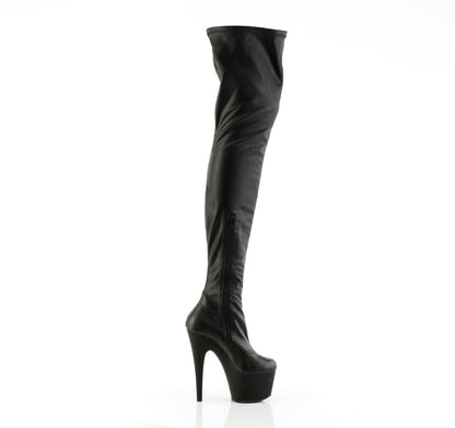 ADORE-4000 7" Heel, 2 3/4" PF Stretch Crotch Boot, Side Zip