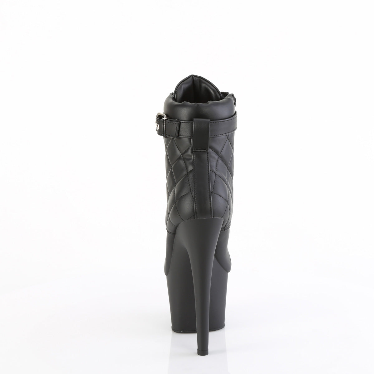 ADORE-700-05 *7" Heel, 2 3/4" PF Lace-Up Front Ankle Bootie, Side Zip