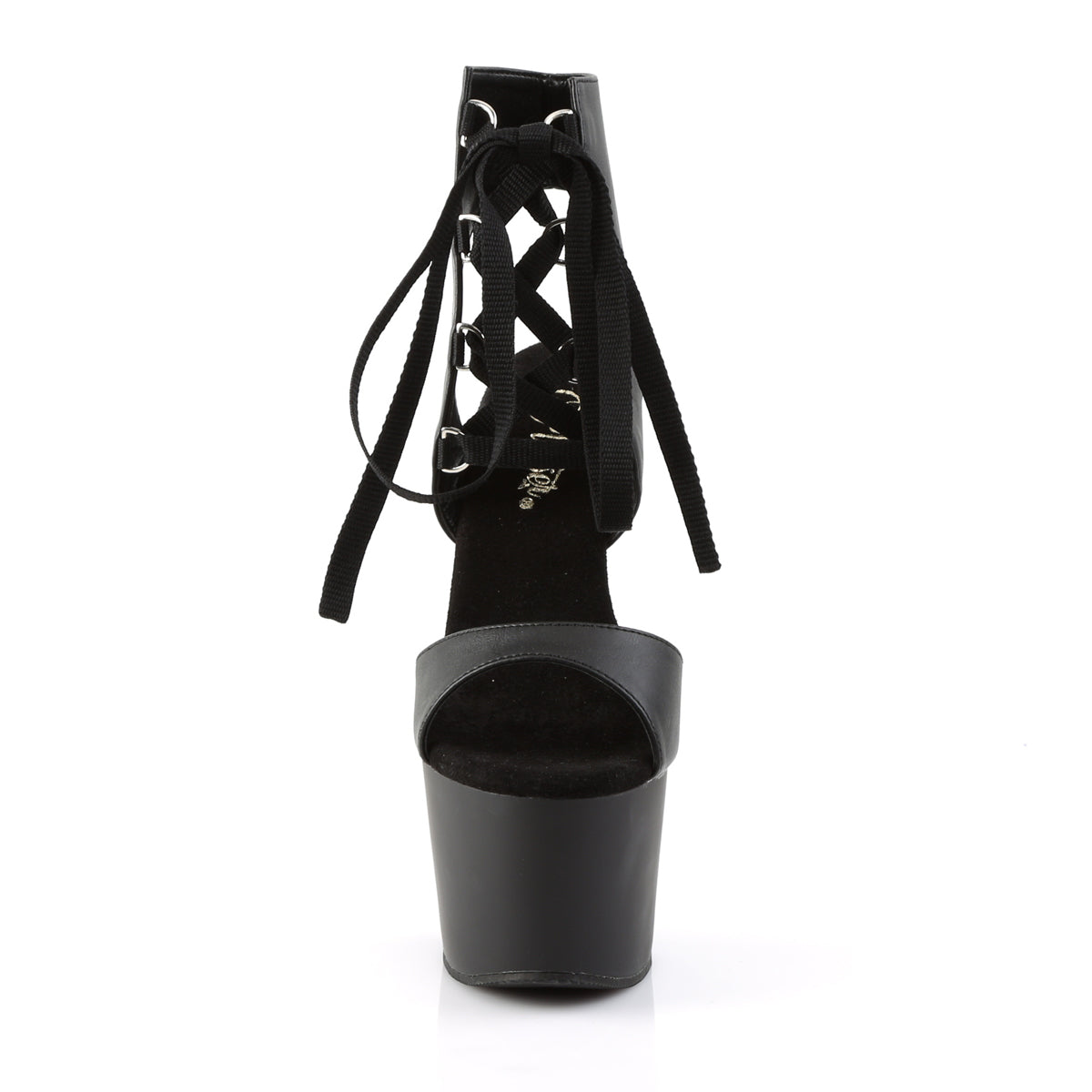 ADORE-700-14 7" Heel, 2 3/4" PF Front Lace-Up Sandal