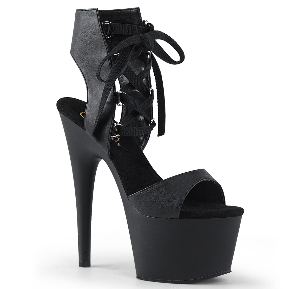 ADORE-700-14 7" Heel, 2 3/4" PF Front Lace-Up Sandal