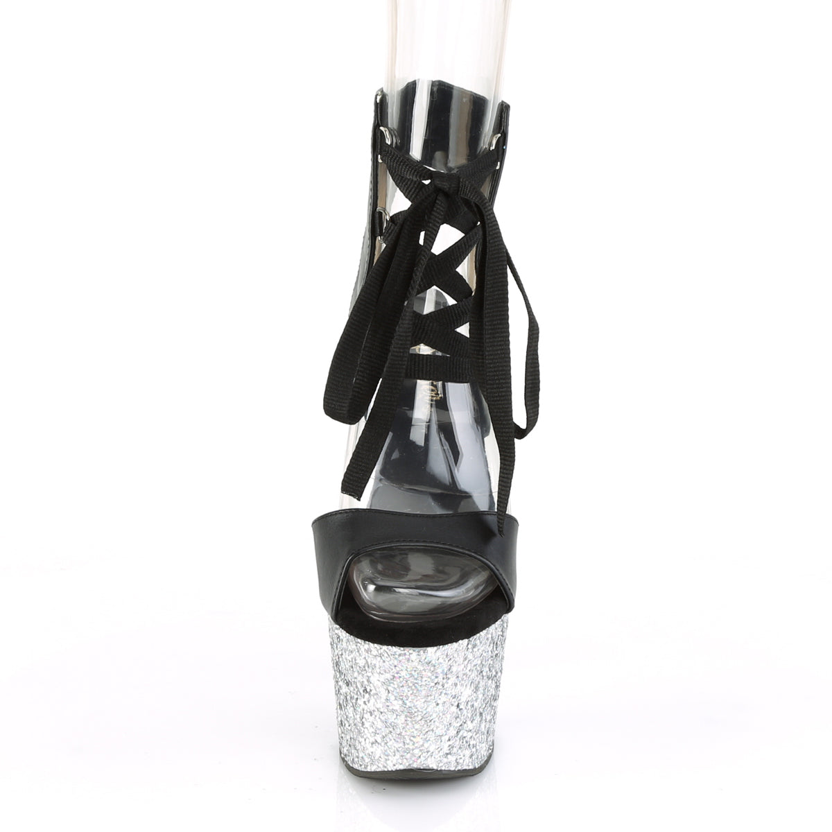 ADORE-700-14LG 7" Heel, 2 3/4" PF Front Lace-up Sandal