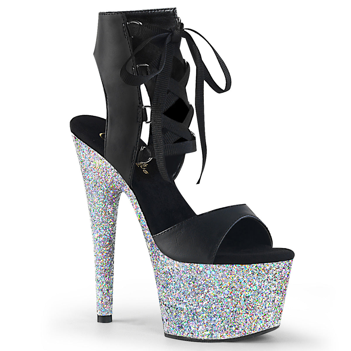 ADORE-700-14LG 7" Heel, 2 3/4" PF Front Lace-up Sandal