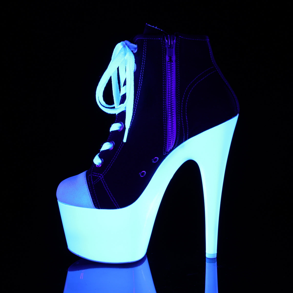 ADORE-700SK-02 7" Heel, 2 3/4" PF Sneaker, Side Zip