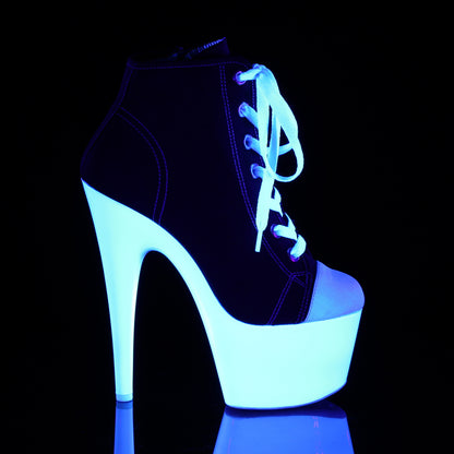 ADORE-700SK-02 7" Heel, 2 3/4" PF Sneaker, Side Zip