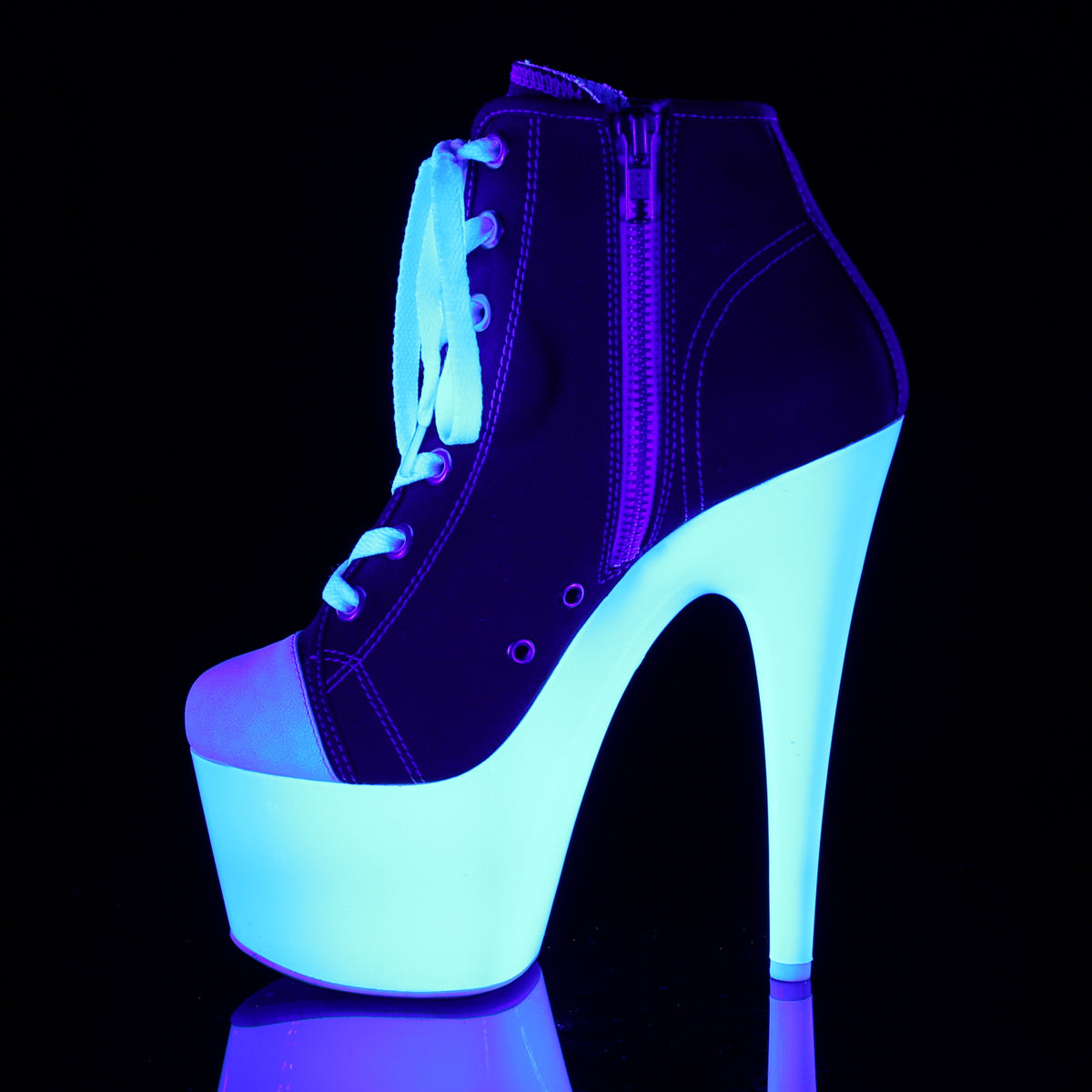 ADORE-700SK-02 *7" Heel, 2 3/4" PF Sneaker, Side Zip