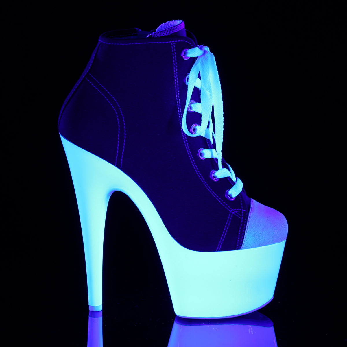 ADORE-700SK-02 *7" Heel, 2 3/4" PF Sneaker, Side Zip
