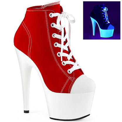 ADORE-700SK-02 7" Heel, 2 3/4" PF Sneaker, Side Zip