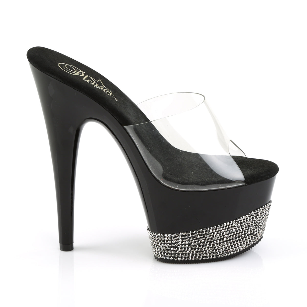 ADORE-701-3 7" Heel, 2 3/4" PF Slide w/ Rhinestone Platform