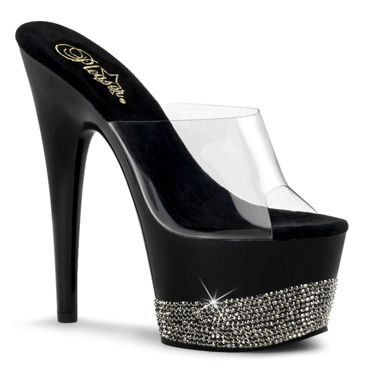 ADORE-701-3 7" Heel, 2 3/4" PF Slide w/ Rhinestone Platform