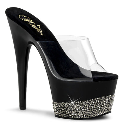 ADORE-701-3 7" Heel, 2 3/4" PF Slide w/ Rhinestone Platform