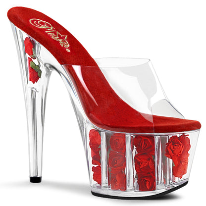 ADORE-701FL 7" Heel, 2 3/4" PF Flower-filled Slide