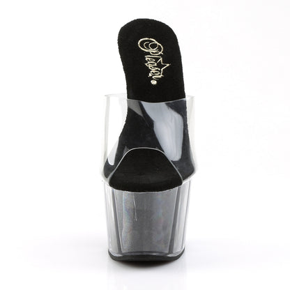 ADORE-701G 7" Heel, 2 3/4" PF Glitter-filled Slide