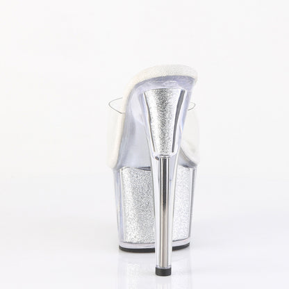 ADORE-701G 7" Heel, 2 3/4" PF Glitter-filled Slide