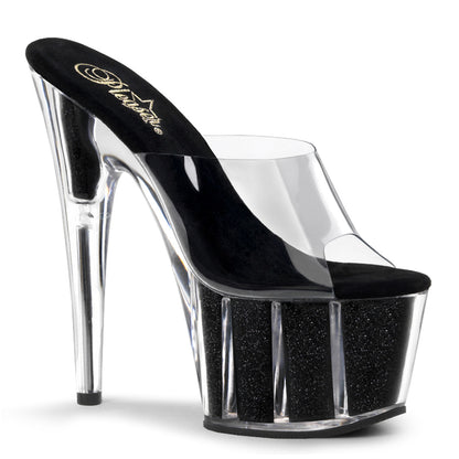ADORE-701G 7" Heel, 2 3/4" PF Glitter-filled Slide