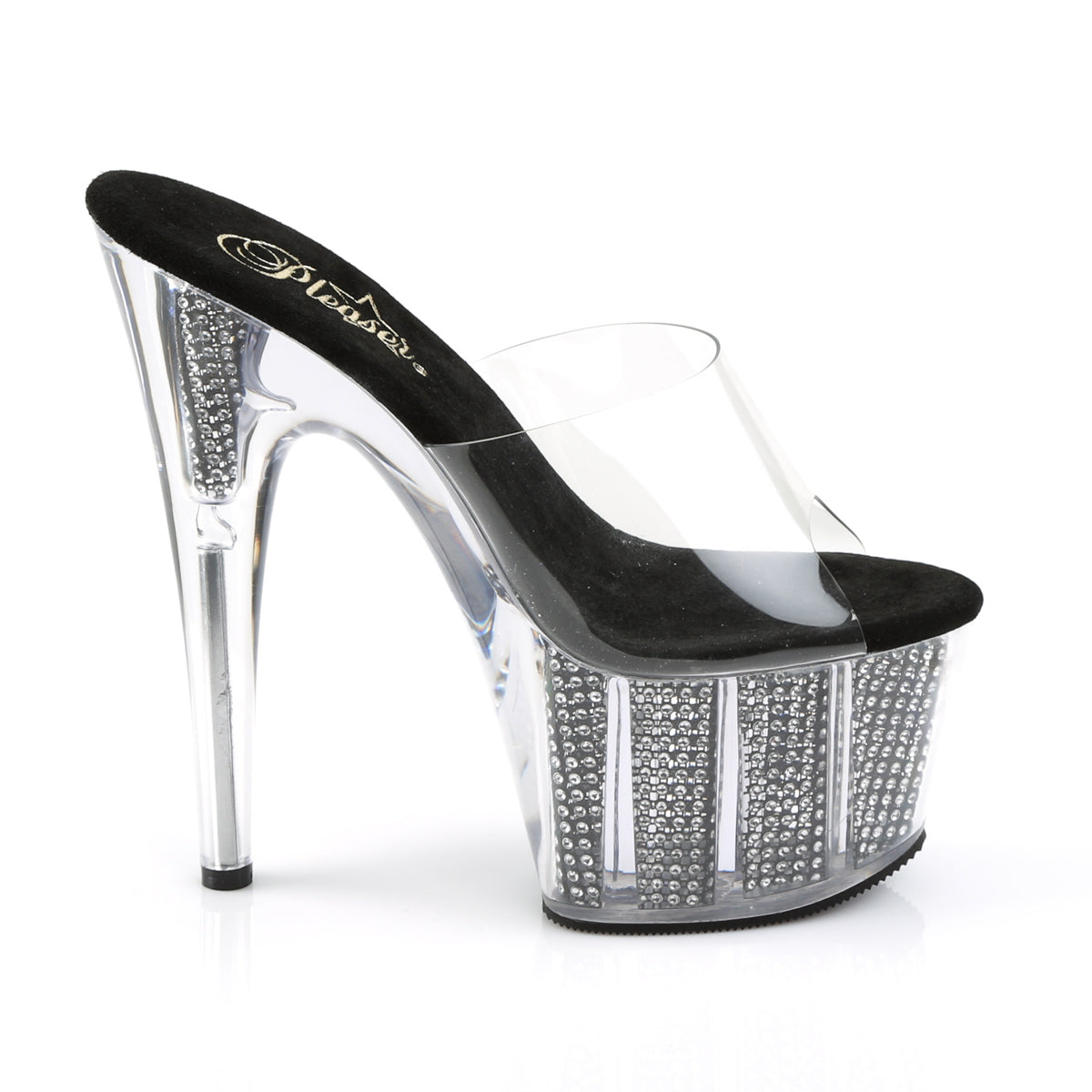 ADORE-701SRS 7" Heel, 2 3/4" PF Slide W/Simulated RS Filled BTM